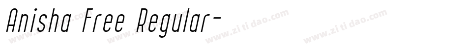 Anisha Free Regular字体转换